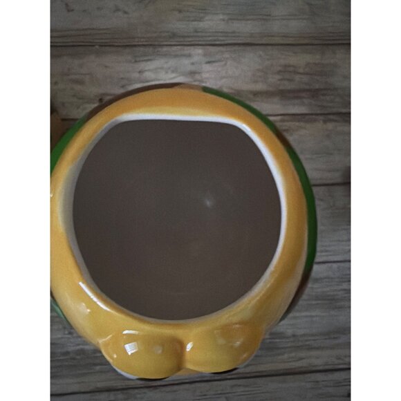 M&M’s Yellow Camo Cookie Jar Galerie Mars Licensed Ceramic w/Lid - Picture 9 of 13